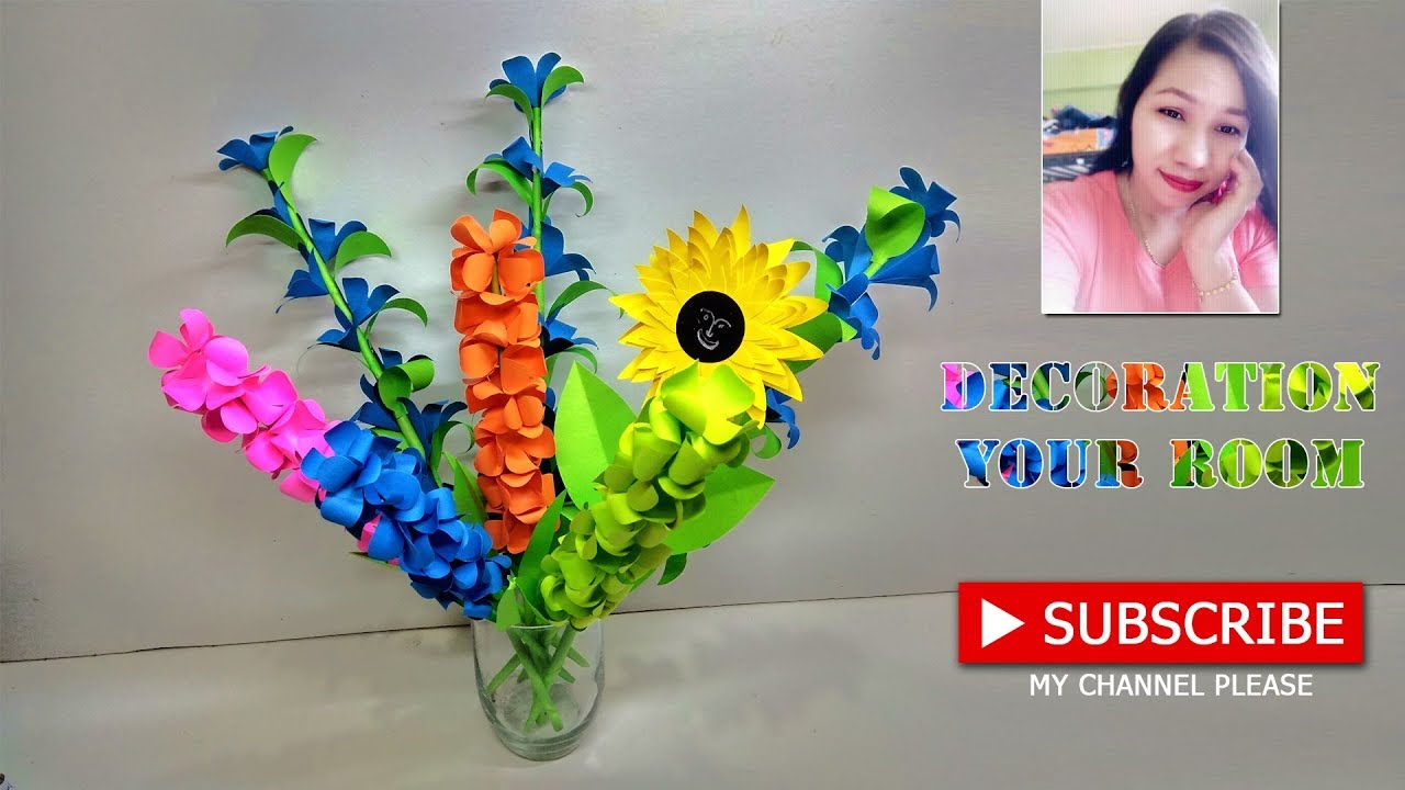 How to Make Paper Flower Easily Alamanda Sunflower Rose paper flower