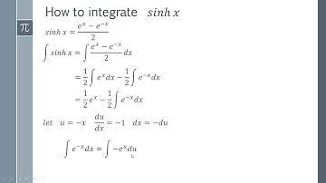 How to integrate sinhx - step by step tutorial