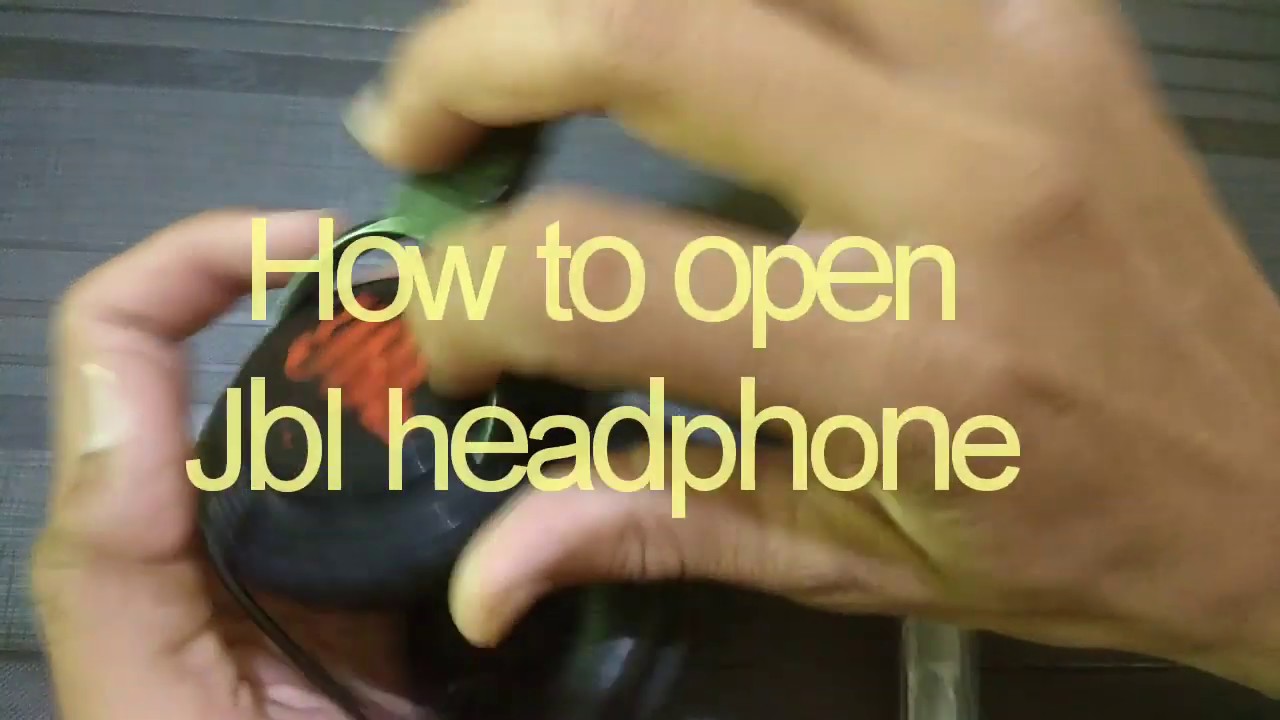 HOW TO OPEN JBL T250SI HEADPHONE TEARDOWN VAIBHAV KUMAR YouTube