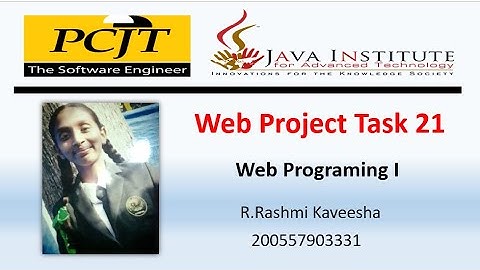 Java institute || Web Prodraming 1 || eShop Project Task 20