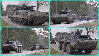 Bundeswehr- Kolonne mit Fuchs und Puma- WettinerSchwert/Quadriga