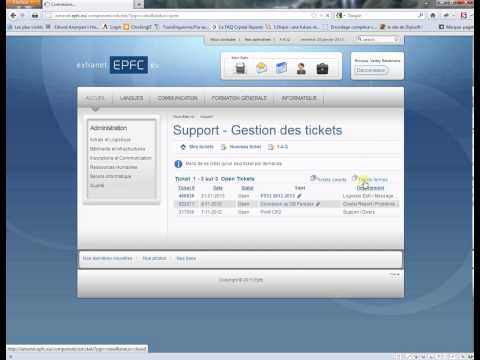 Système ticket support