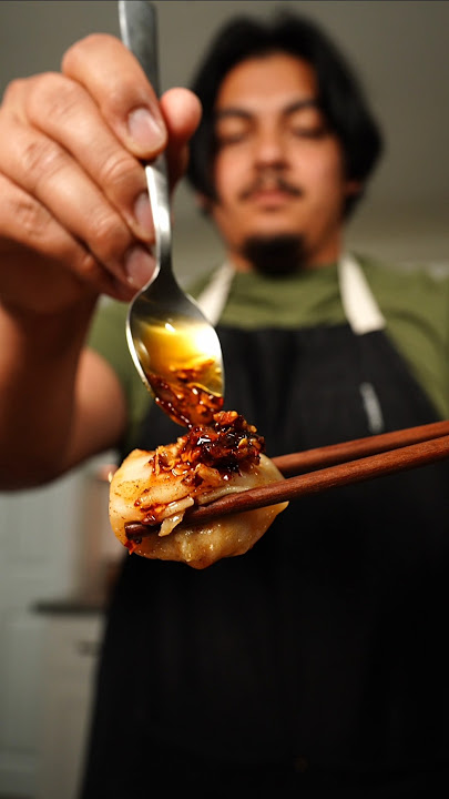 Oil up, chili oil UP THAT IS! Eat this with anything. #chilioil #garlic