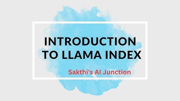 Introduction into Llama index series