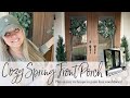 Cozy Spring Front Porch | Painting Faux Wood Doors | 2022