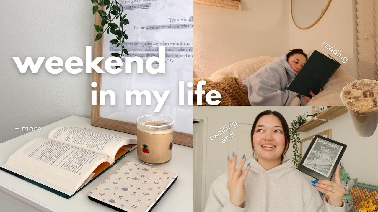 weekend in my life | reading vlog 📖🏂