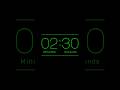 SILENT - 2 Minute and 30 Second Countdown Timer - Badge - Green