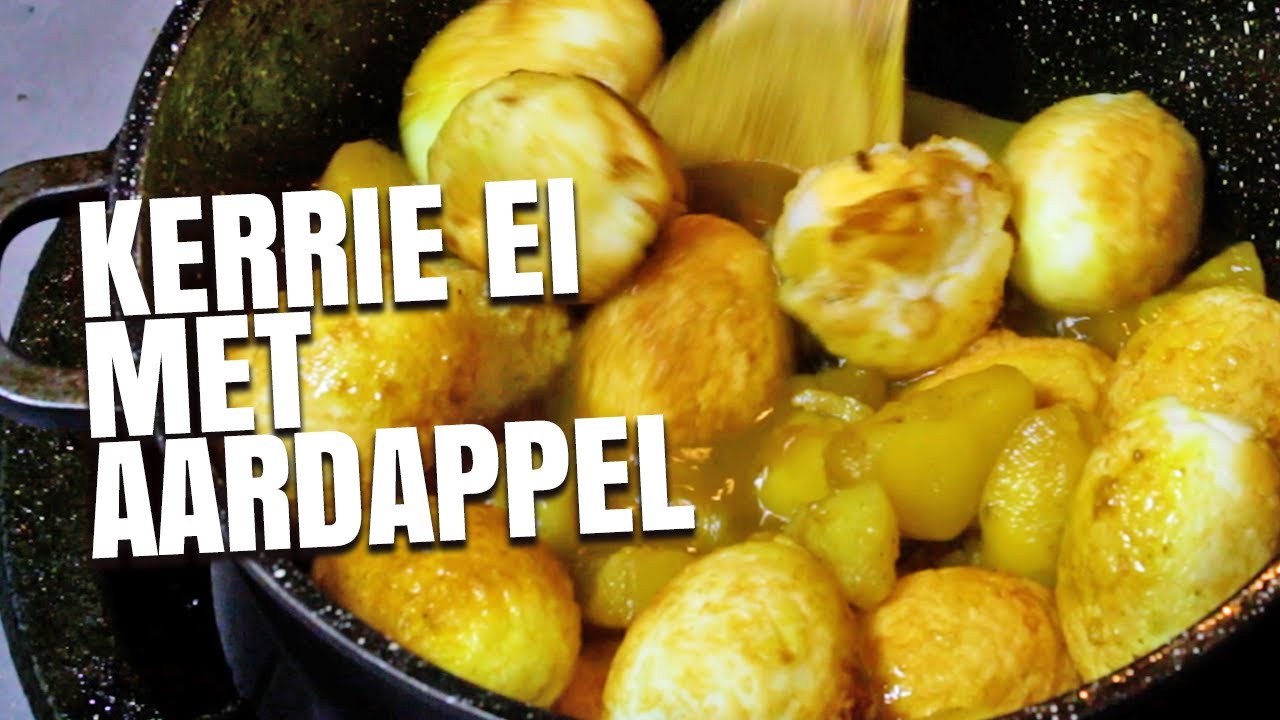 Recept : Kerrie Ei Met Aardappel | Cooking | Surinamese Prescription | Delicious | Food & Travel