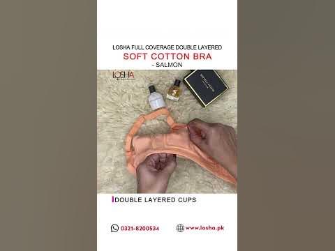 LOSHA COTTON DOUBLE LAYERED WIRE-FREE MOULDED CUPS FULL COVERAGE PLUS –  Losha