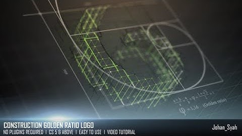 Construction Golden Ratio Design Logo Animation - After Effects Projects