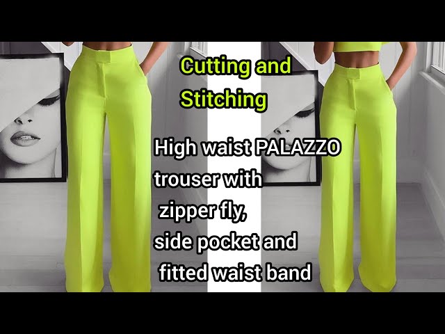 HOW TO SEW WIDE LEG PALAZZO TROUSER | KIM DAVE - YouTube