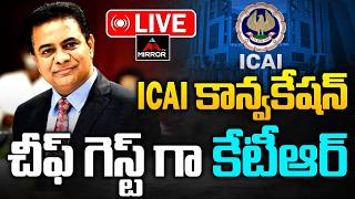 LIVE : KTR as Chief Guest at Institute of Chartered Accountants of India Convocation | Mirror TV