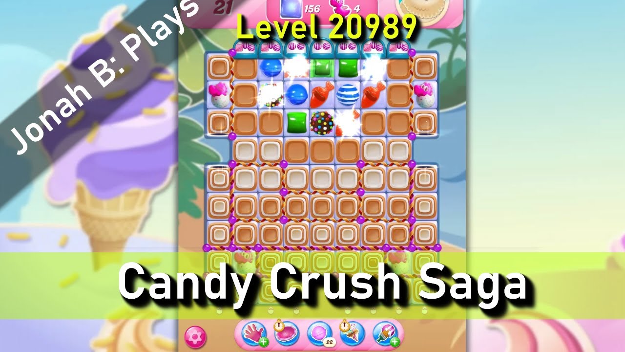 Candy Crush Saga Level 20989 - YouTube