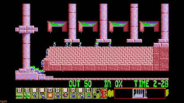 Lemmings (1991) - Taxing - Level 06 - Compression Method 1