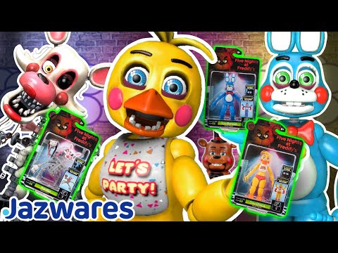 Unboxing The Jazwares World Of Fnaf Toy Bonnie Toy Chica And Mangle Figures!!