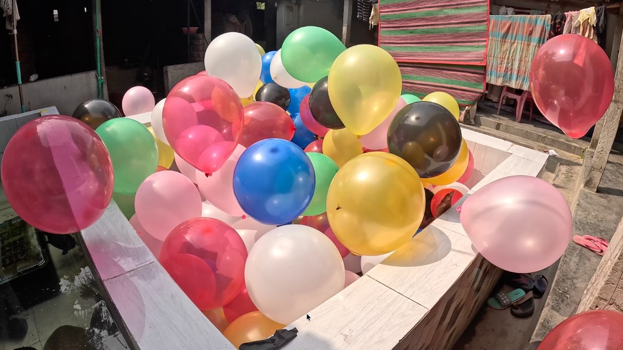 Crazy Kids Fun with 500 Balloons