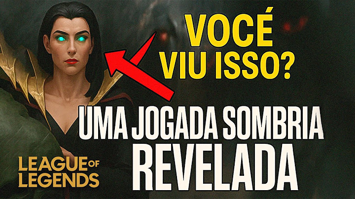 ⚠️URGENTE CUIDADO⚠️  Uma Jogada Sombria Animação da  League of Legends alerta
