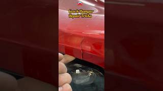 How do you fix a crack bumper on a car? | car crack bumper repair tricks #cars #shorts