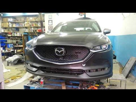 Mazda CX-5 Второе поколение. Фары восстановили, морду набрали.