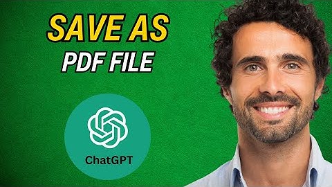 How To Save ChatGPT Conversation as PDF Step By Step