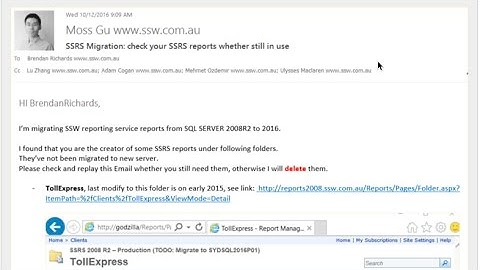 SSW migrates SSRS reports from SQL Server 2008 R2 to 2016