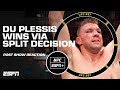 UFC 297 Post Show debates if Sean Strickland or Dricus Du Plessis won | ESPN MMA