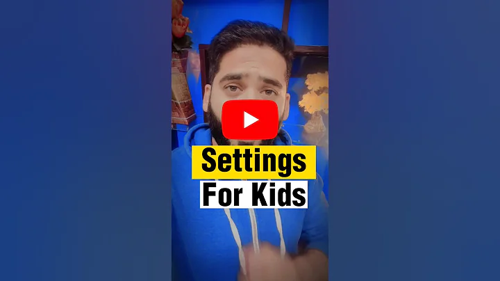 YouTube settings for kids #shorts #youtubeshorts