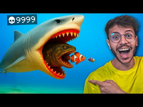 حياة السمكة : من سمكة صغيرة الى قرش عملاق !!