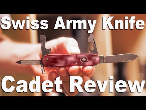 Victorinox Swiss Army Knife Cadet Alox Multitool Review and Function Demonstration