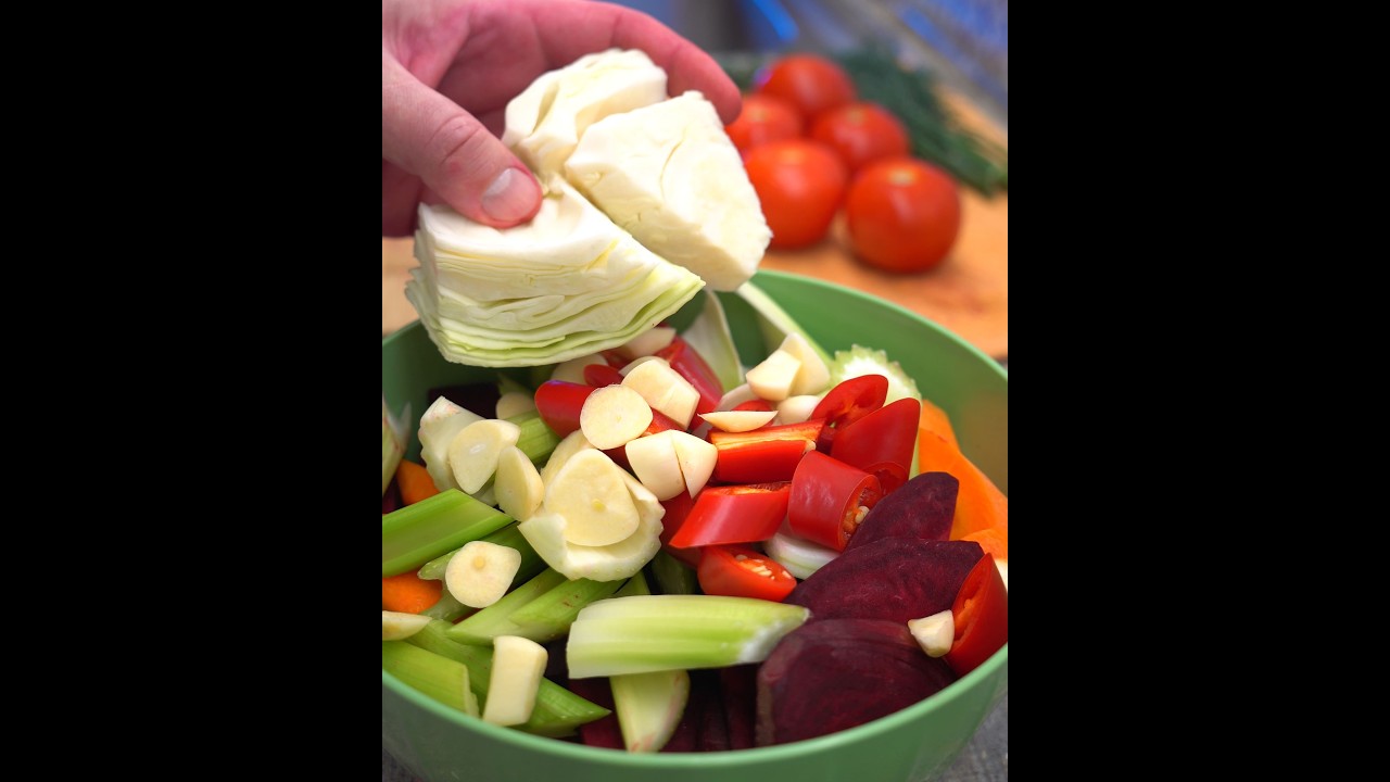 Ферментированные овощи в банке мой любимый рецепт