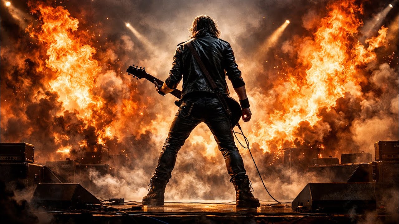 Hard Rock/Heavy Metal Backing Track in Em