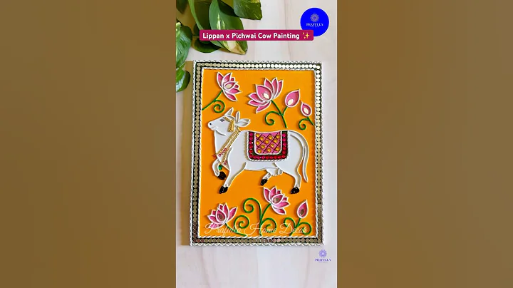 Lippan-Pichwai #cow Painting #homedecor #krishna #radhakrishna #harekrishna #smallbusiness #shorts