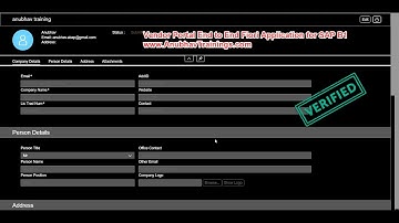 [Product Demo] Vendor Portal Fiori App | End to End Fiori Projects | Fiori Freelancing work