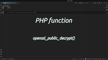 Why is openssl_public_decrypt crucial for your #php security? Unlocking OpenSSL How to Use