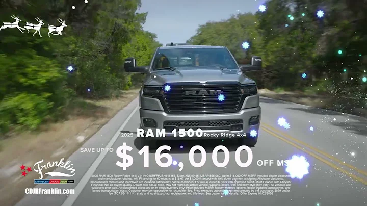 Wrap Up The Year Sales Event | Franklin Chrysler Dodge Jeep Ram