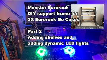Monster Eurorack with DIY Support Frame for 3X Behringer Eurorack Go Cases - Part2