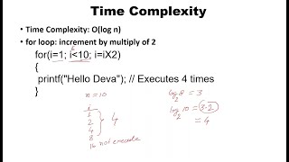 Ceiling Value for Logarithmic Complexity | For Loop Code Analyze & Time Complexity | O(log n)