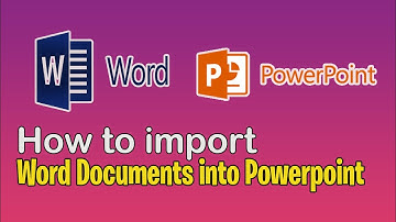 How to import word documents into PowerPoint | docx to pptx