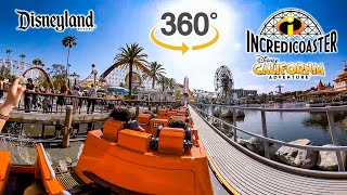 VR 360 Incredicoaster On Ride POV Disney California Adventure Disneyland 2023 06 02