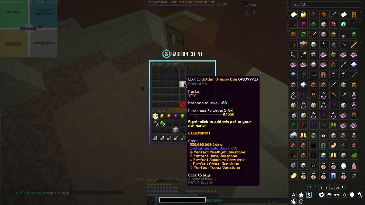 buying the golden dragon egg (hypixel skyblock) YouTube