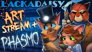 Animation + Game Stream - Voice Actors play Phasmophobia!! :3