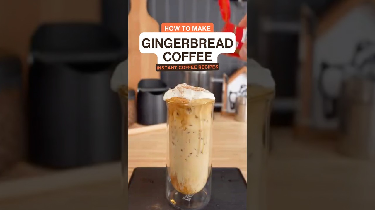 How to Make Gingerbread Coffee 🎄☕ | Cozy Holiday Latte Recipe for Christmas in July!