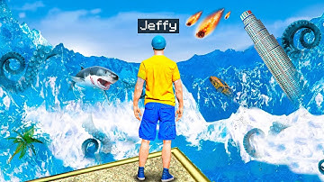 Jeffy Survives The BIGGEST TSUNAMI in GTA 5!