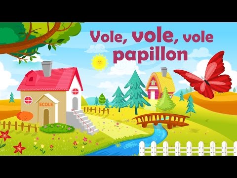 Vole, vole, vole papillon - Comptine avec gestes pour enfants et bébés (avec les paroles)