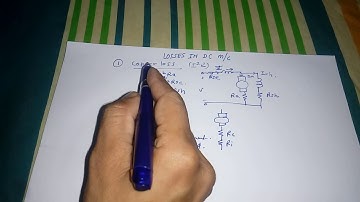 Losses in DC machines