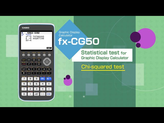 CASIO Graphic Display Calculator －Statistical test 1.Chi-squared test -  YouTube