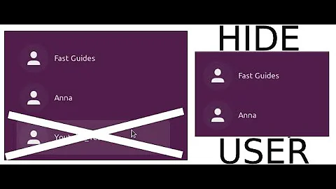 Ubuntu & Linux Howto hide user in login screen