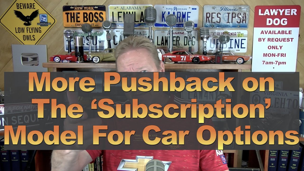 More Pushback Against the 'Subscription' Model on Car Options