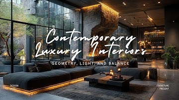 Contemporary Luxury Interiors Design 2026 | Geometry, Light, and Balance