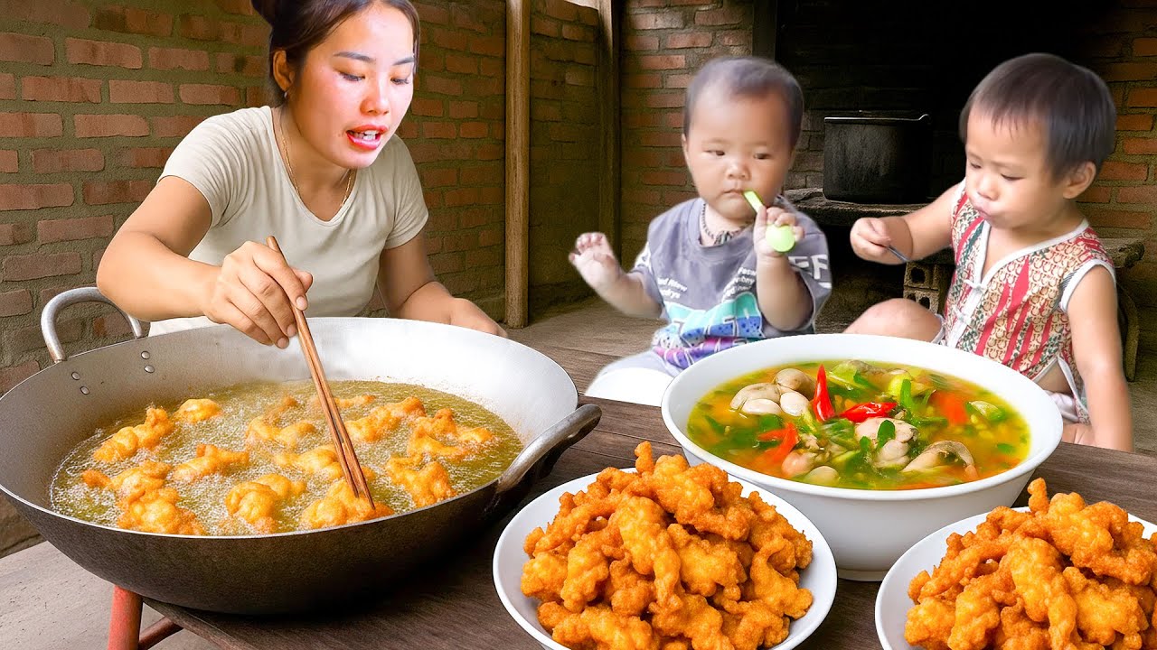 Frog Cooking Process: How to Cook Fried Frog and Soup for Kids - Catching Frog to Sell at Market